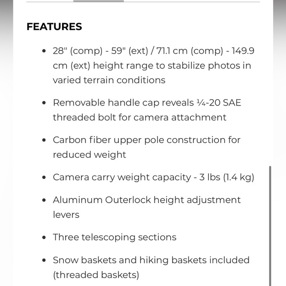 MountainSmith Trekker FX Lite Trekking Pole - Picture 6 of 6